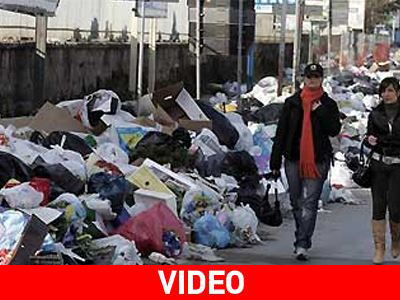 Καταιγίδες και σκουπίδια πνίγουν την Ιταλία